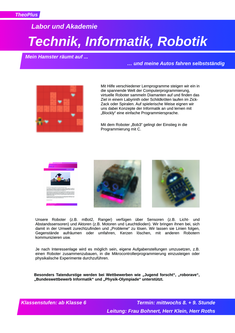 TheoPlus TechnikInformatikRobotik